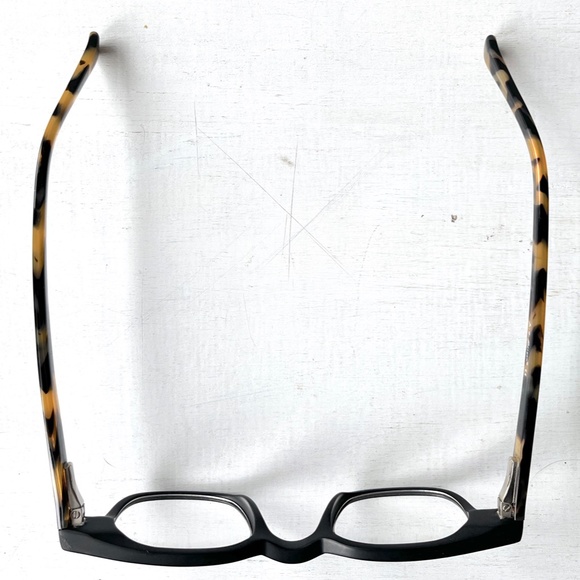 Vintage NEW Acetate +3.00 Reading Glasses PETITE Fit Matte Black Little Square - Picture 6 of 15